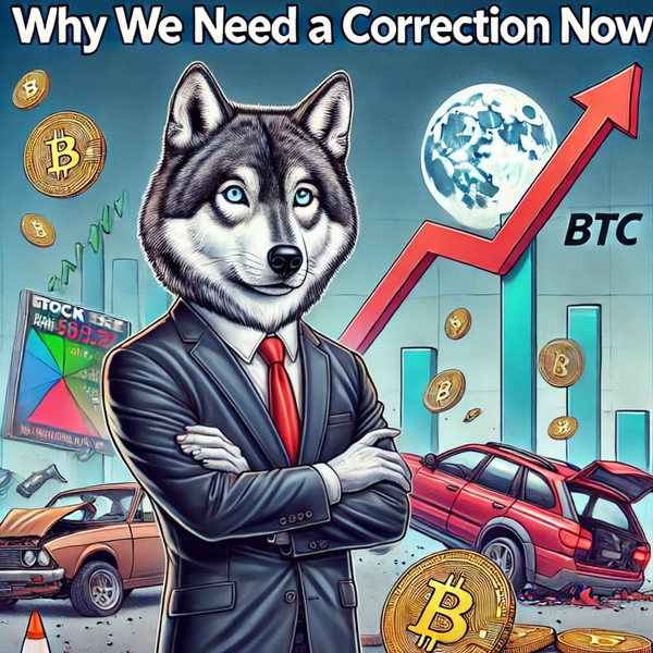 Why we need a correction NOW 📉